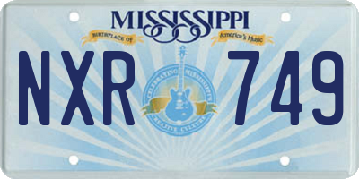 MS license plate NXR749