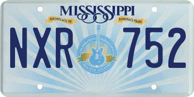 MS license plate NXR752