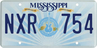 MS license plate NXR754