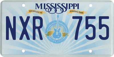 MS license plate NXR755