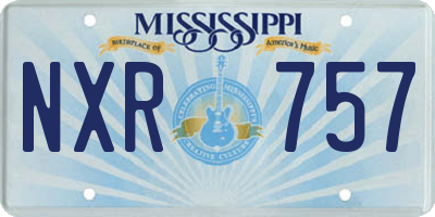 MS license plate NXR757