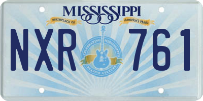 MS license plate NXR761