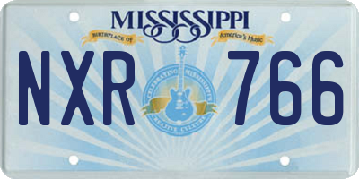 MS license plate NXR766
