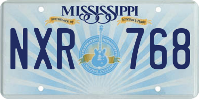 MS license plate NXR768