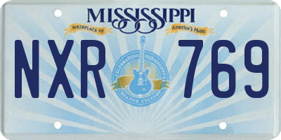 MS license plate NXR769