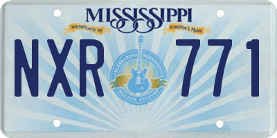 MS license plate NXR771