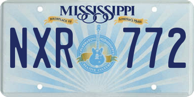 MS license plate NXR772