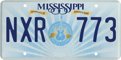 MS license plate NXR773