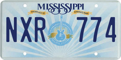 MS license plate NXR774