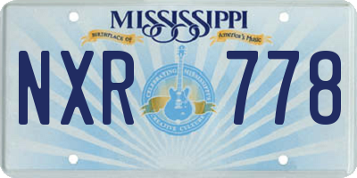 MS license plate NXR778