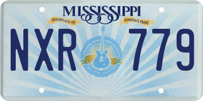 MS license plate NXR779