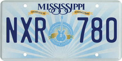 MS license plate NXR780