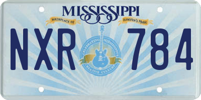 MS license plate NXR784