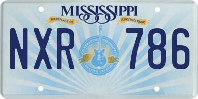 MS license plate NXR786