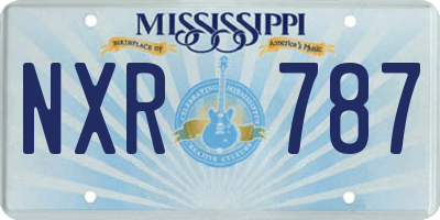 MS license plate NXR787