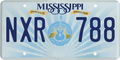 MS license plate NXR788