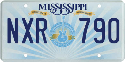 MS license plate NXR790
