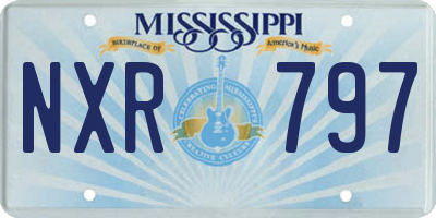 MS license plate NXR797