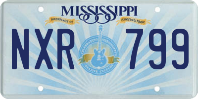 MS license plate NXR799