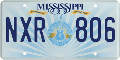 MS license plate NXR806