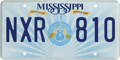 MS license plate NXR810