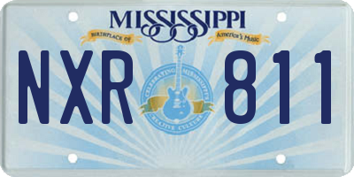 MS license plate NXR811