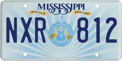 MS license plate NXR812