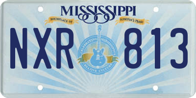 MS license plate NXR813