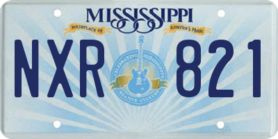 MS license plate NXR821