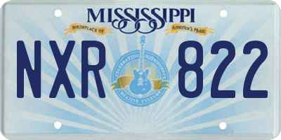 MS license plate NXR822