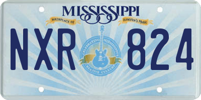 MS license plate NXR824