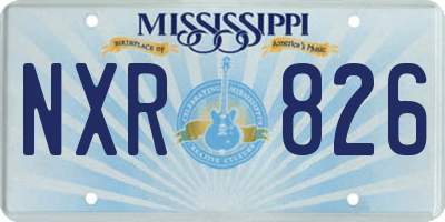 MS license plate NXR826