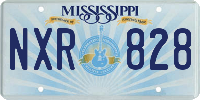 MS license plate NXR828