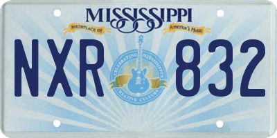 MS license plate NXR832