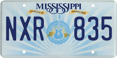 MS license plate NXR835