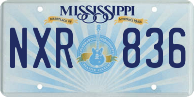 MS license plate NXR836