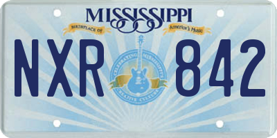 MS license plate NXR842