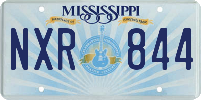 MS license plate NXR844
