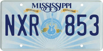 MS license plate NXR853