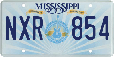 MS license plate NXR854
