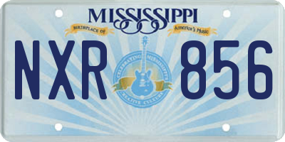 MS license plate NXR856