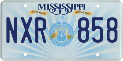 MS license plate NXR858