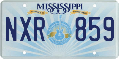 MS license plate NXR859