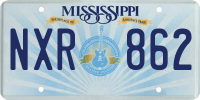 MS license plate NXR862