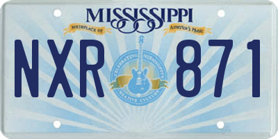 MS license plate NXR871