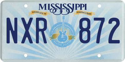 MS license plate NXR872