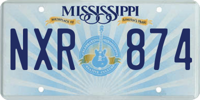 MS license plate NXR874