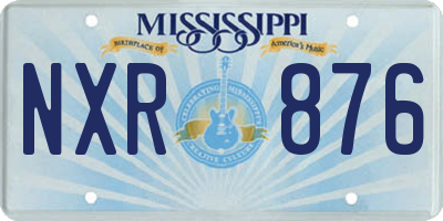 MS license plate NXR876