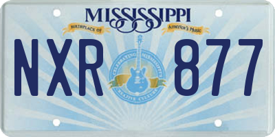 MS license plate NXR877