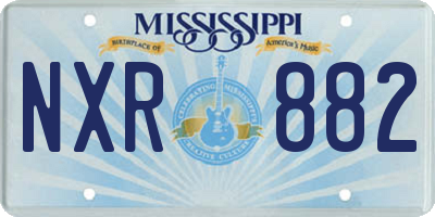 MS license plate NXR882